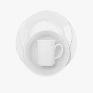 Sur La Table Bistro 24-Piece Porcelain Dinnerware Set – Elegant and Durable White Ceramic Tableware