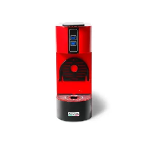 QUESPRESSO Programmable Espresso Coffee Machine – 1.2L, Orange, Metal Body with Reusable Filter